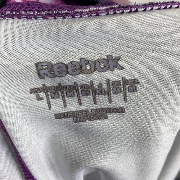 Reebok Floral Print Cropped Skinny Ankle Leggings Women's Size Medium - Picture 7 of 8